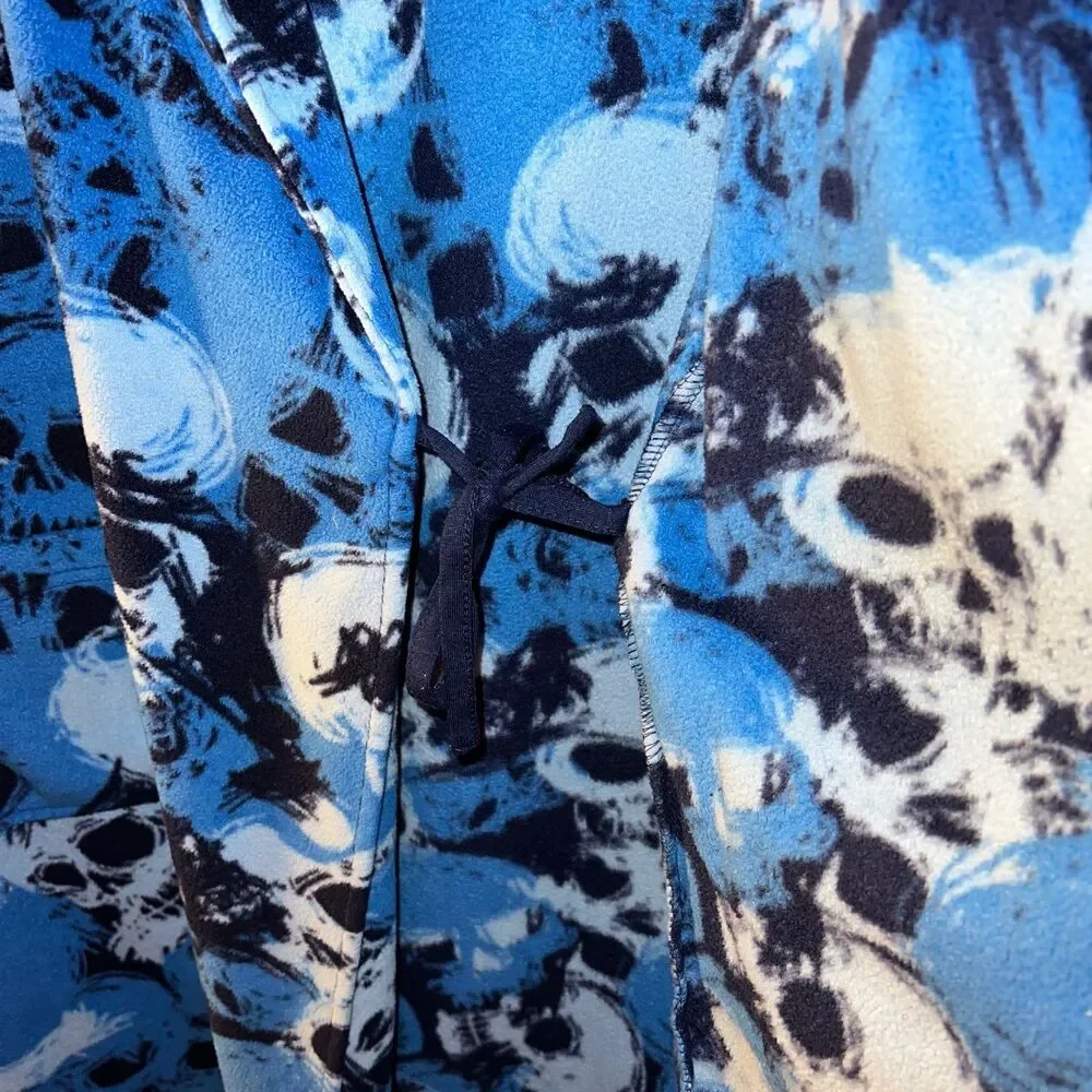 Urban Pipeline Boys Blue Camo Skulls Robe L 12-14